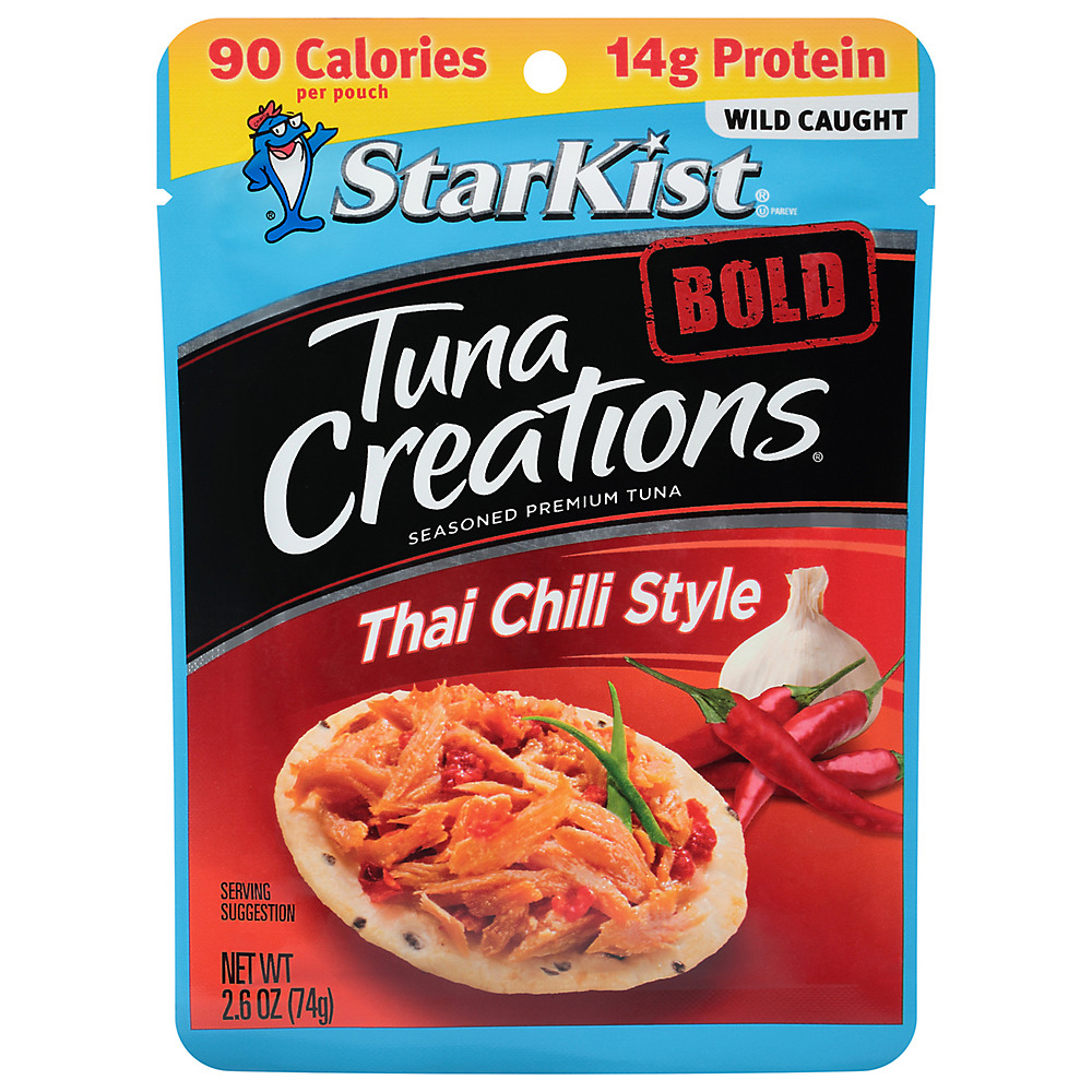 Calories in StarKist Tuna Creations Bold Thai Chili Style Tuna Pouch, 2.6 oz