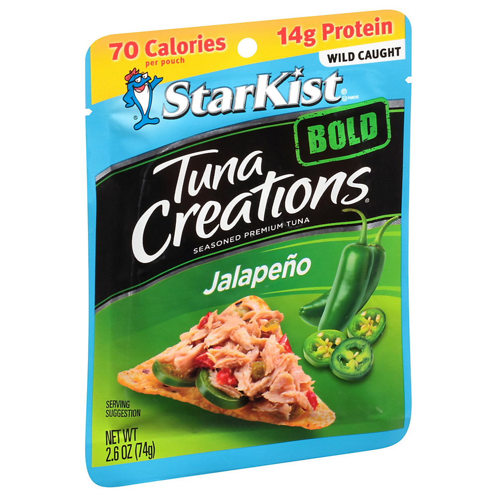 Calories in StarKist Tuna Creations Bold Jalapeno Tuna Pouch, 2.6 oz
