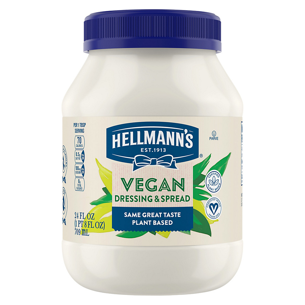 Calories in Hellmann's Carefully Crafted Vegan Dressing and Sandwich Spread, 24 oz