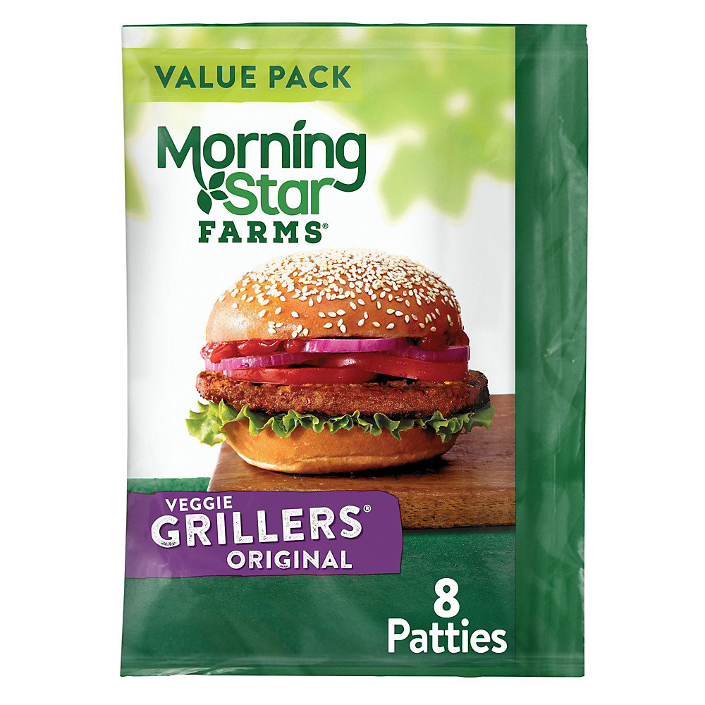 Calories in MorningStar Farms Grillers Original Veggie Burgers Value Pack, 8 ct