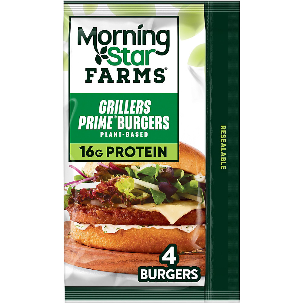 Calories in MorningStar Farms Grillers Prime Veggie Burgers, 10 oz