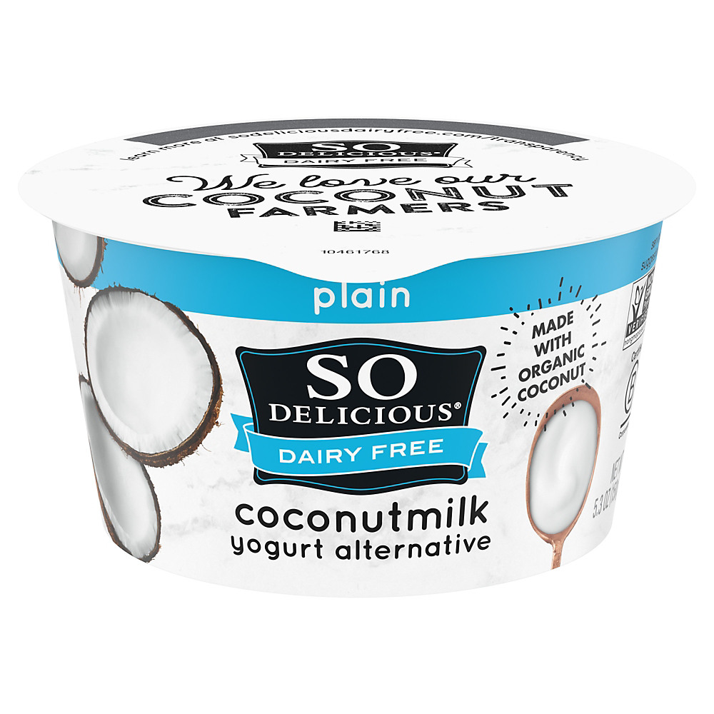 Calories in So Delicious Dairy Free Plain Coconutmilk Yogurt, 5.3 oz