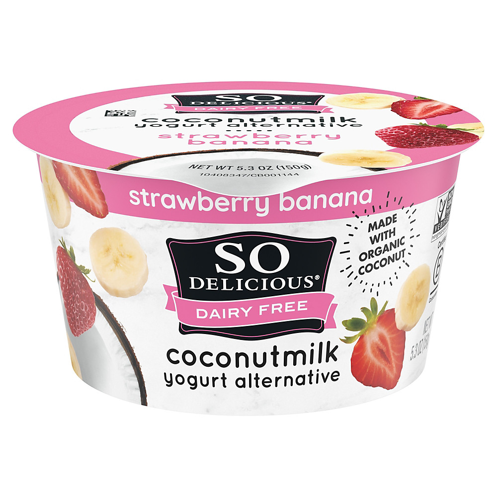 Calories in So Delicious Strawberry Banana Coconut Milk Yogurt Alternative, 5.3 oz
