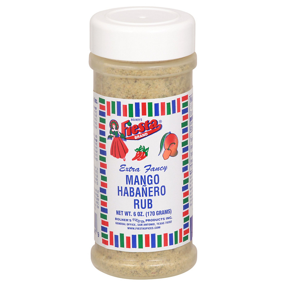 Calories in Bolner's Fiesta Mango Habanero Rub, 6 oz