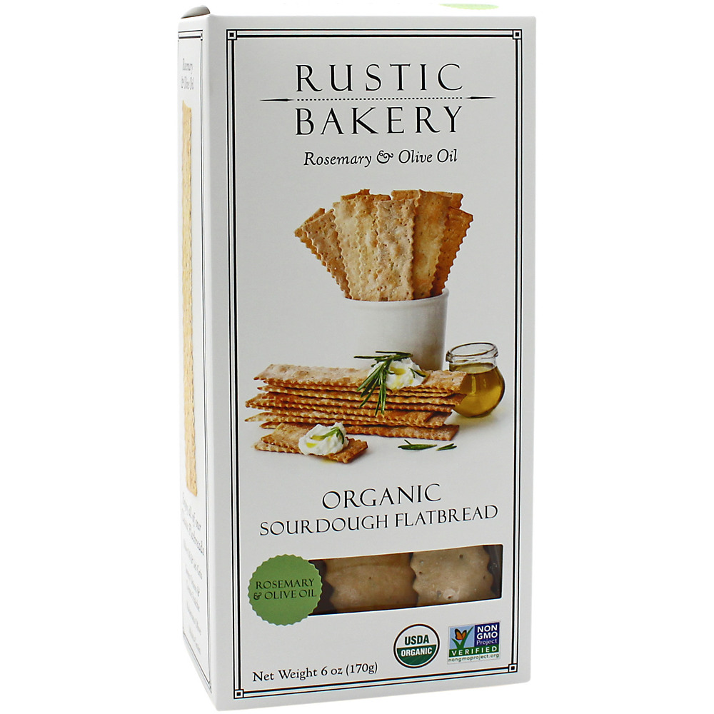 Calories in Rustic Bakery Rosemary & Olive Oil Organic Sourdough Flat Bread, 6 oz