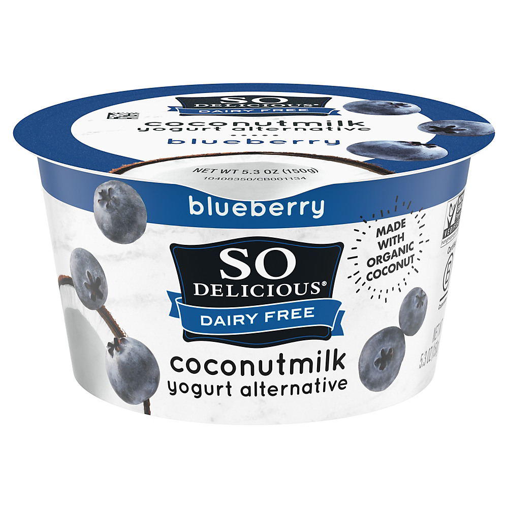 Calories in So Delicious Blueberry Coconut Milk Yogurt Alternative , 5.3 oz