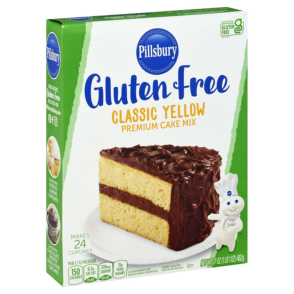 Calories in Pillsbury Gluten Free Classic Yellow Premium Cake Mix, 17.0OZ