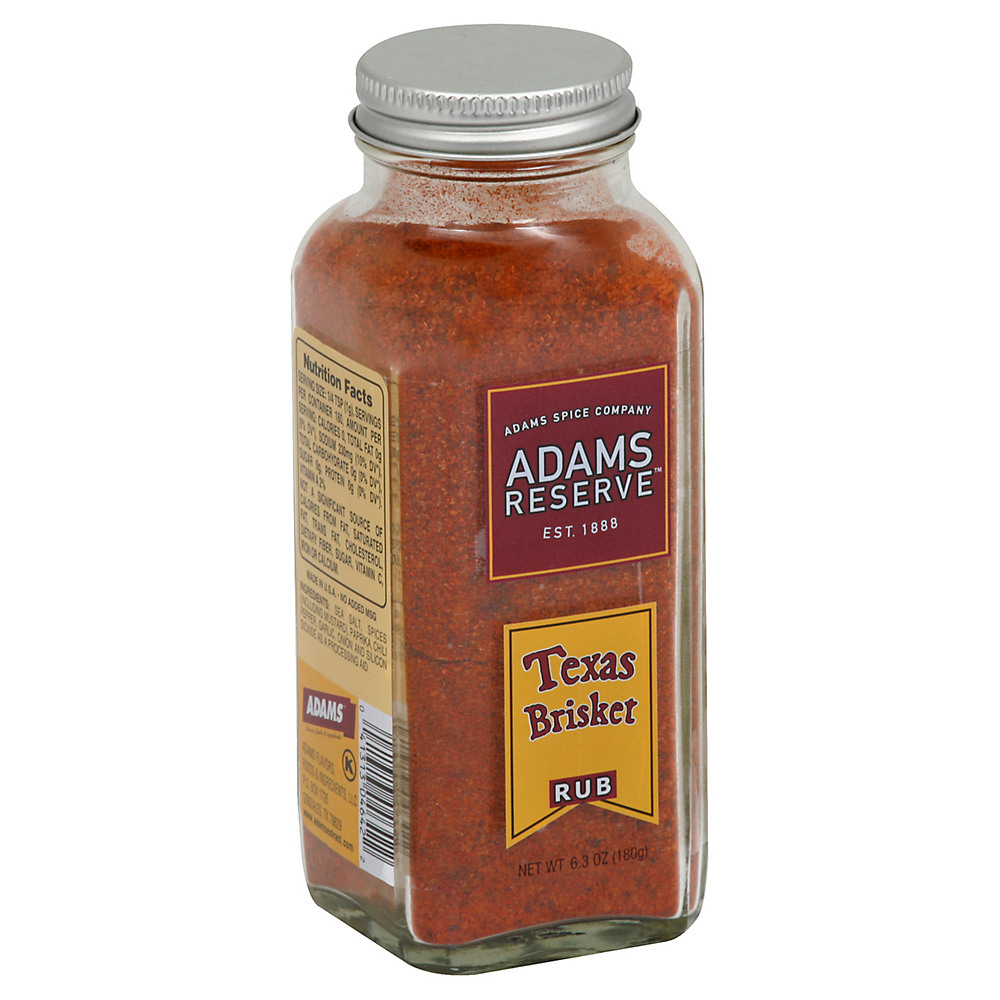 Calories in Adams Reserve Texas Brisket Rub, 6.35 oz