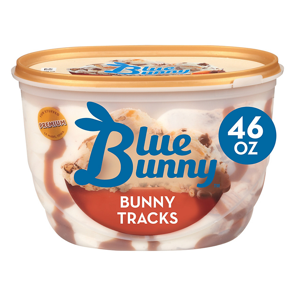 Calories in Blue Bunny Bunny Tracks Ice Cream, 46 oz