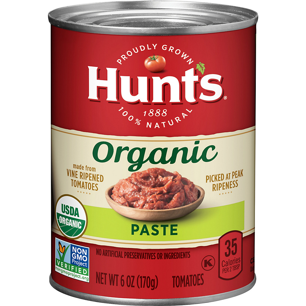 Calories in Hunt's Organic Tomato Paste, 6 oz