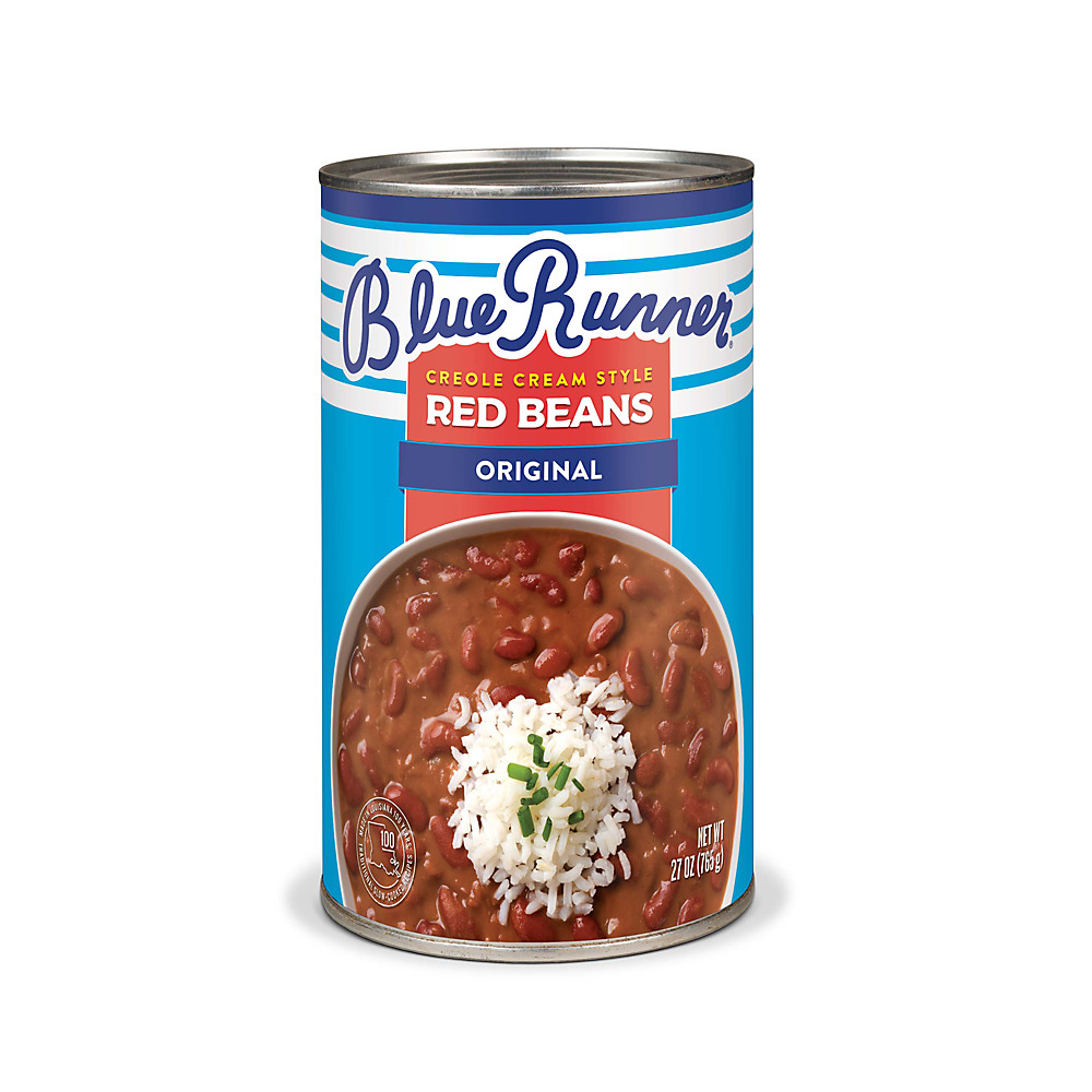 Calories in Blue Runner Creole Cream Style Red Beans Original, 27 oz