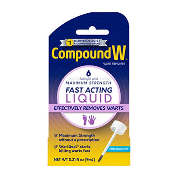 Compound W Fast Acting Wart Removal Liquid, 0.31 oz