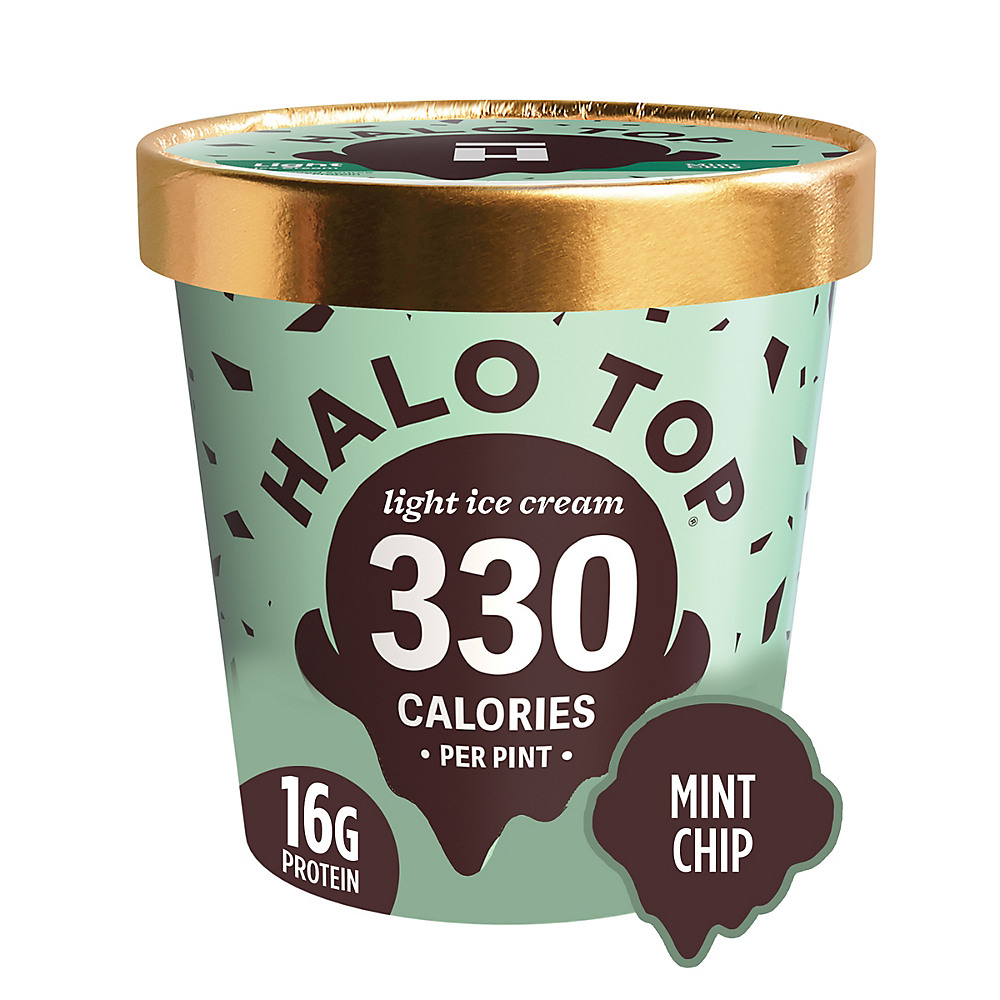 Calories in Halo Top Mint Chip Ice Cream, 1 pt