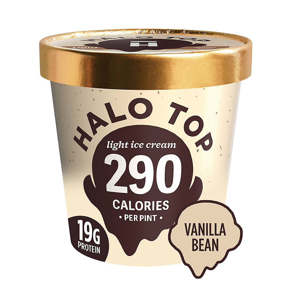 Calories in Halo Top Vanilla Bean Ice Cream, 1 pt