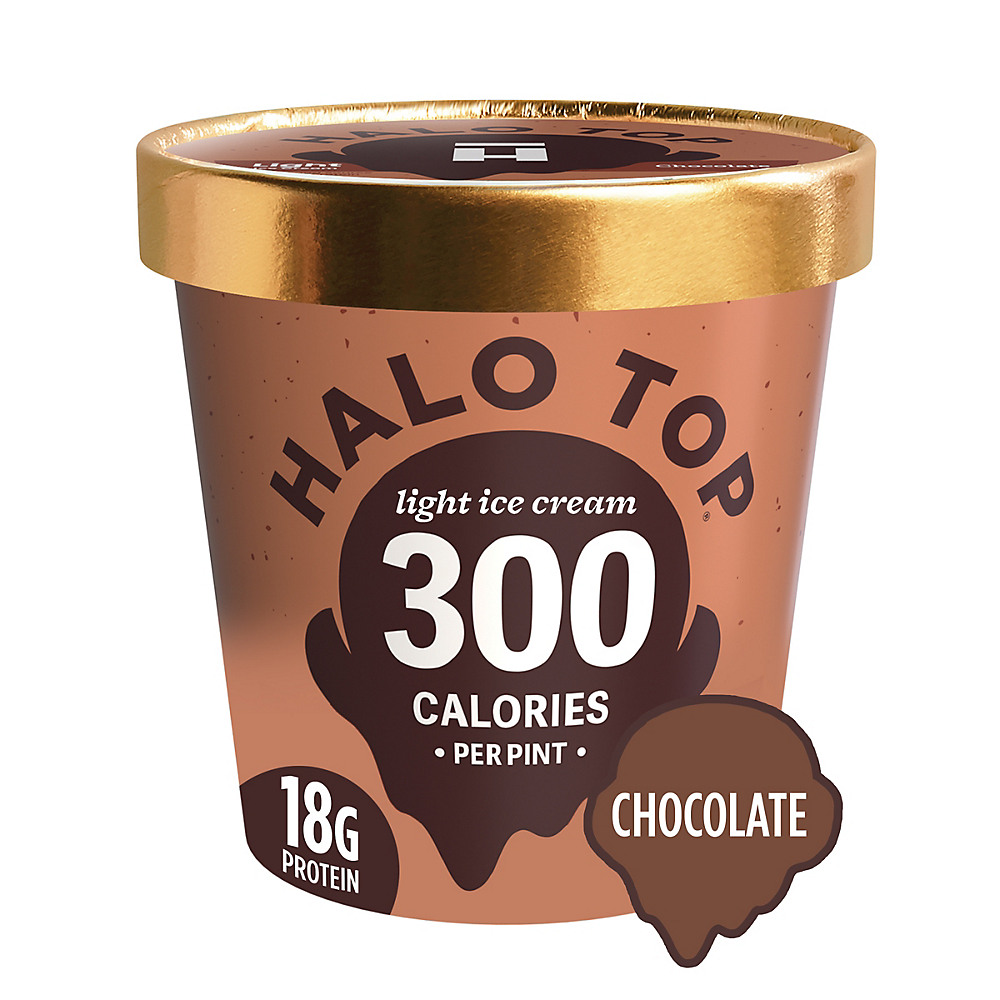 Calories in Halo Top Chocolate Ice Cream, 1 pt