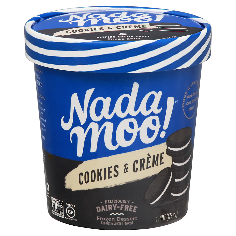 Calories in NadaMoo! Cookies & Creme Dairy-Free Frozen Vegan Dessert, 1 pt