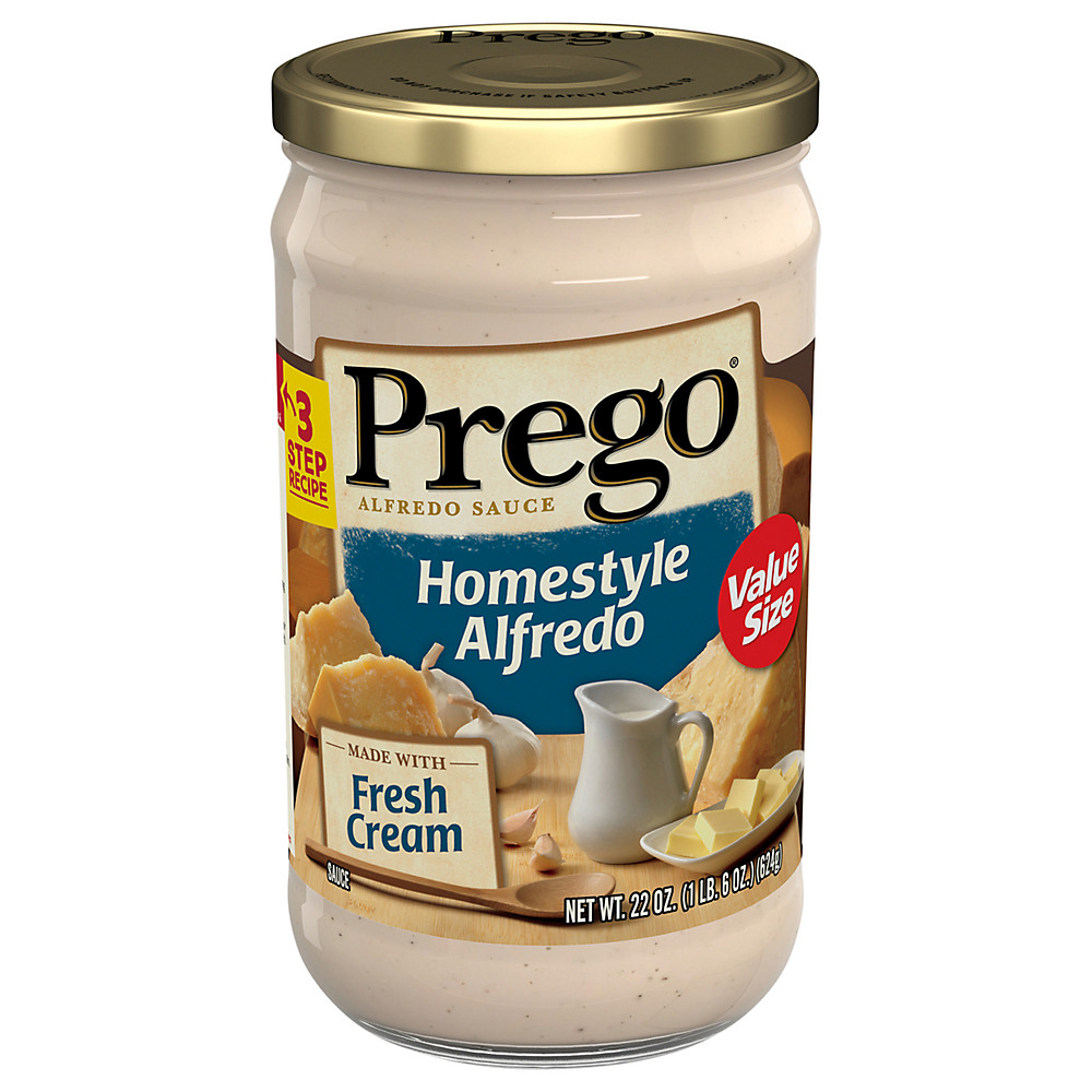 Calories in Prego Homestyle Alfredo Sauce, 22 oz