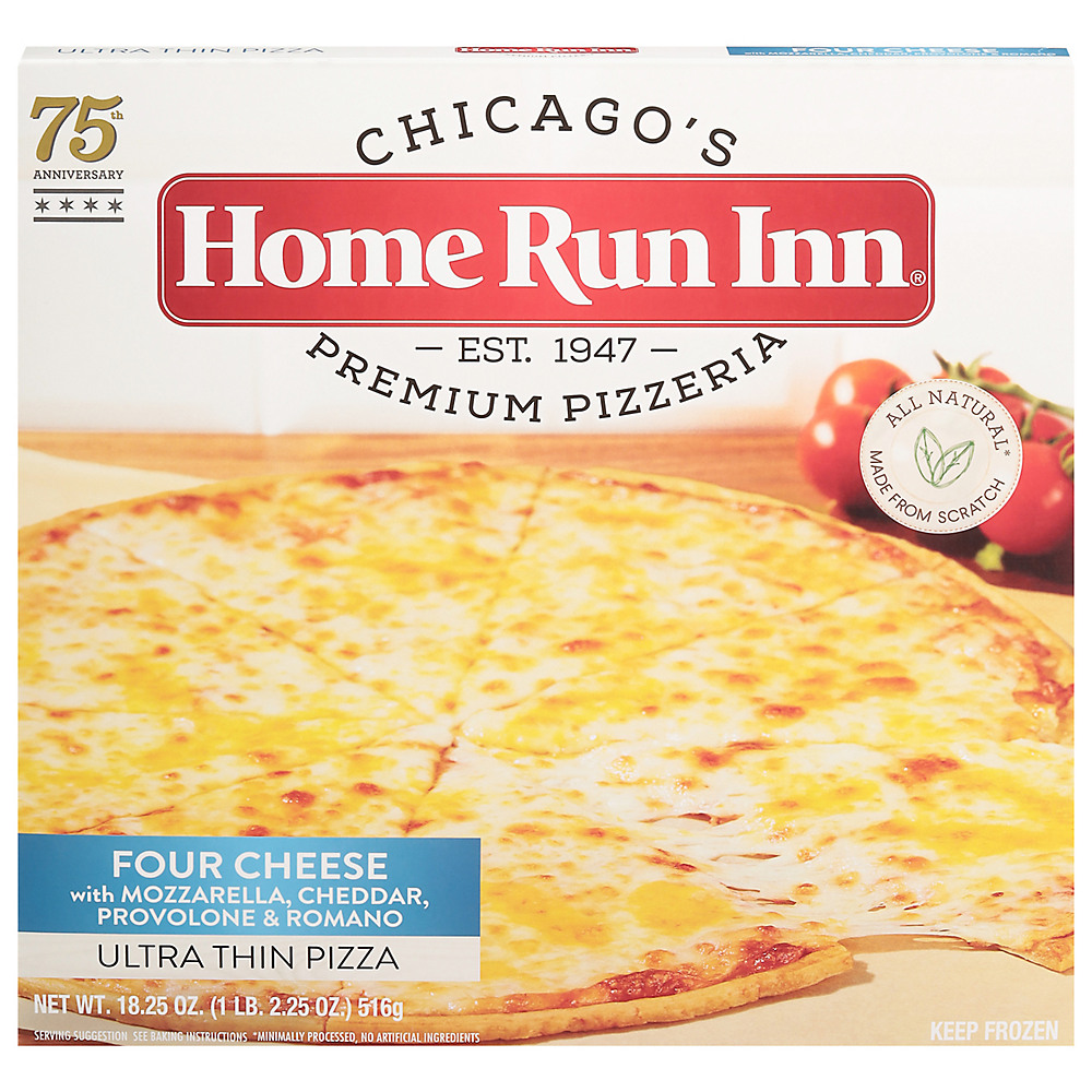 Calories in Home Run Inn Ultra Thin Crust Four Cheese Pizza, 16.5 oz