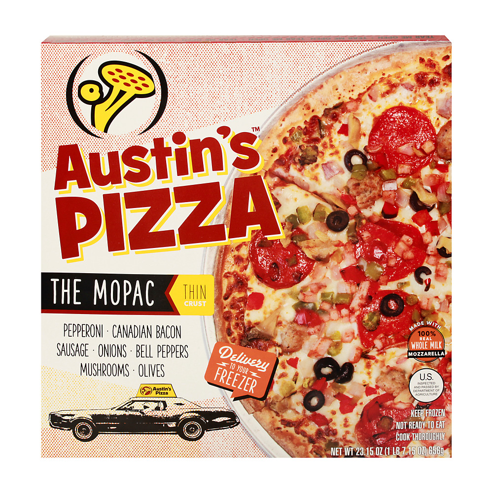 Calories in Austin's Pizza The Mopac Thin Crust Pizza, 23.15 oz