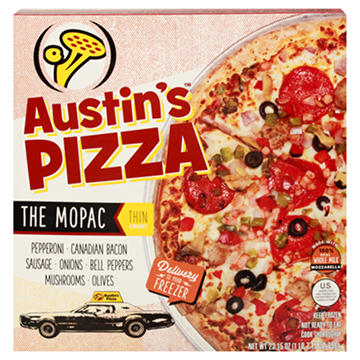 Austin's Pizza Thin Crust Frozen Pizza - The Mopac, 23.15 oz