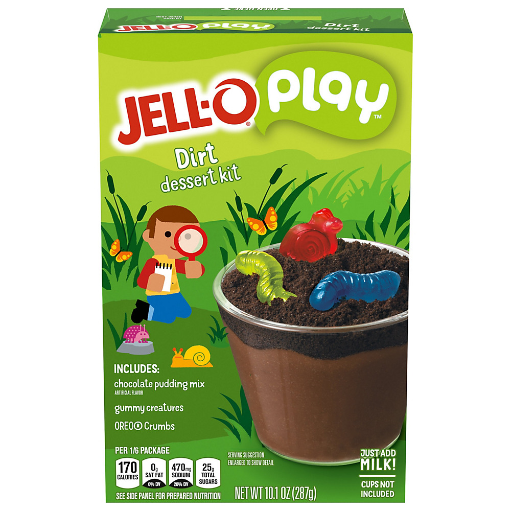 Calories in Jell-O Play Dirt Dessert Kit, 10.1 oz