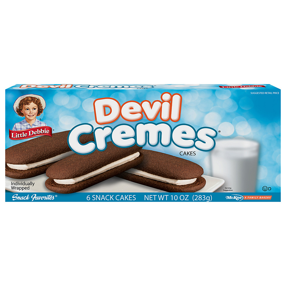 Calories in Little Debbie Devil Cremes Cakes, 6 ct