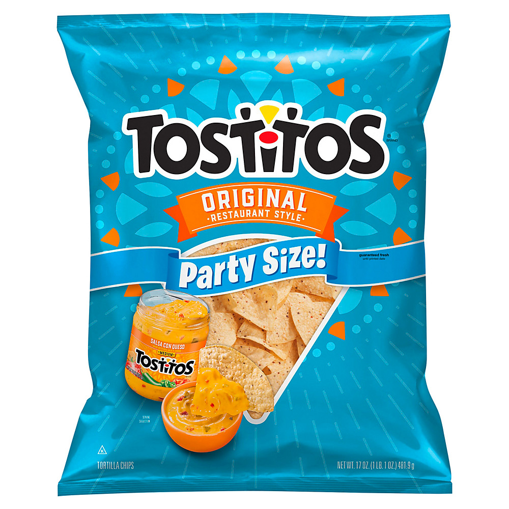 Calories in Tostitos Original Restaurant Style Tortilla Chips Party Size, 17 oz