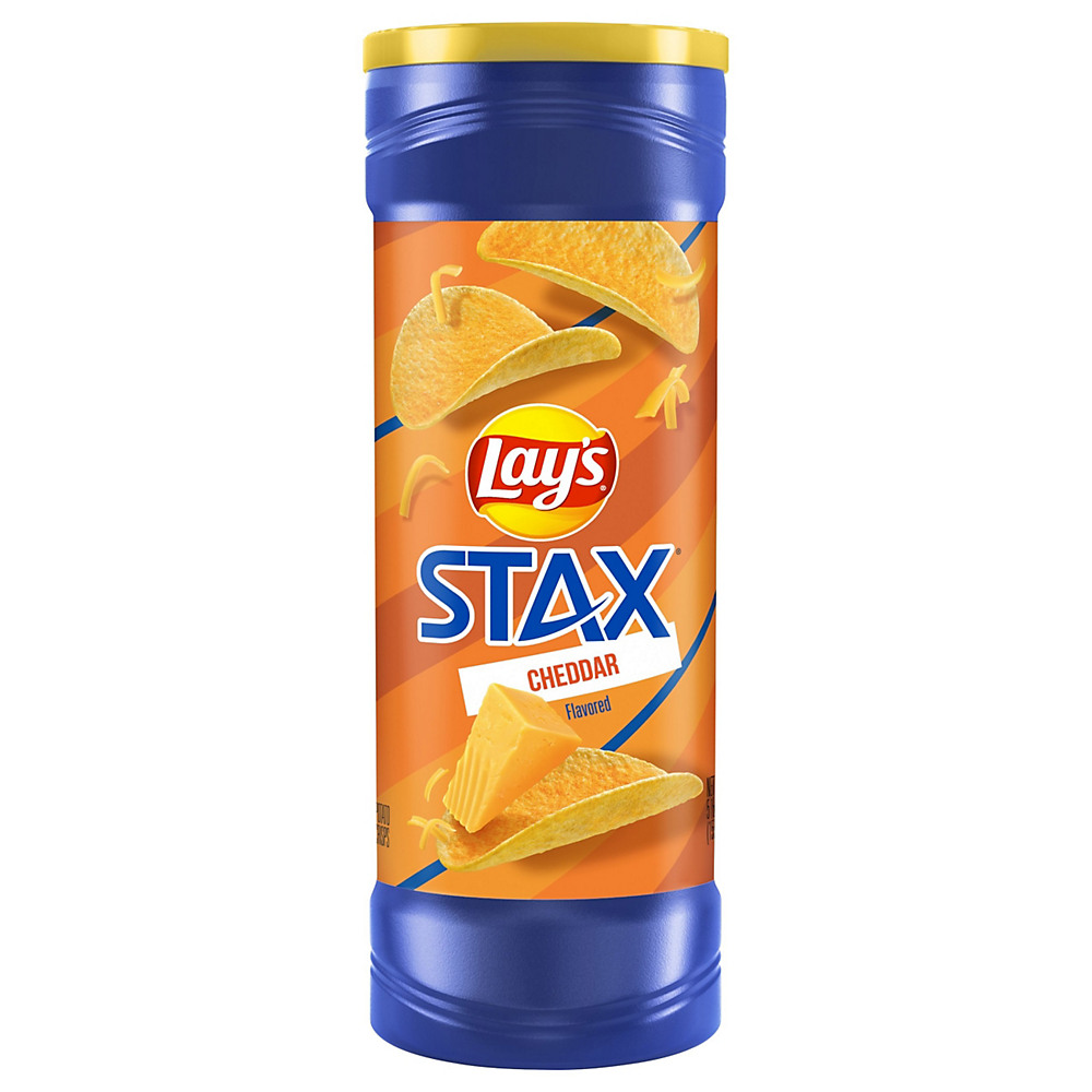 Calories in Lay's Stax Cheddar Potato Crisps, 5.5 oz