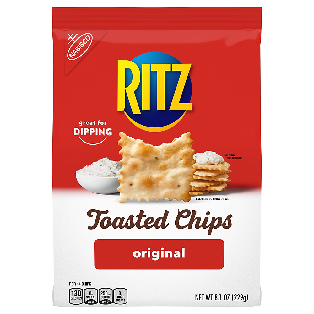 Calories in Nabisco Ritz Original Toasted Chips, 8.1 oz