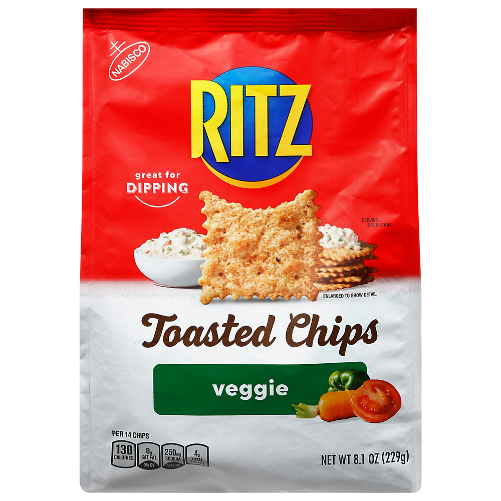 Calories in Nabisco Ritz Veggie Toasted Chips, 8.1 oz
