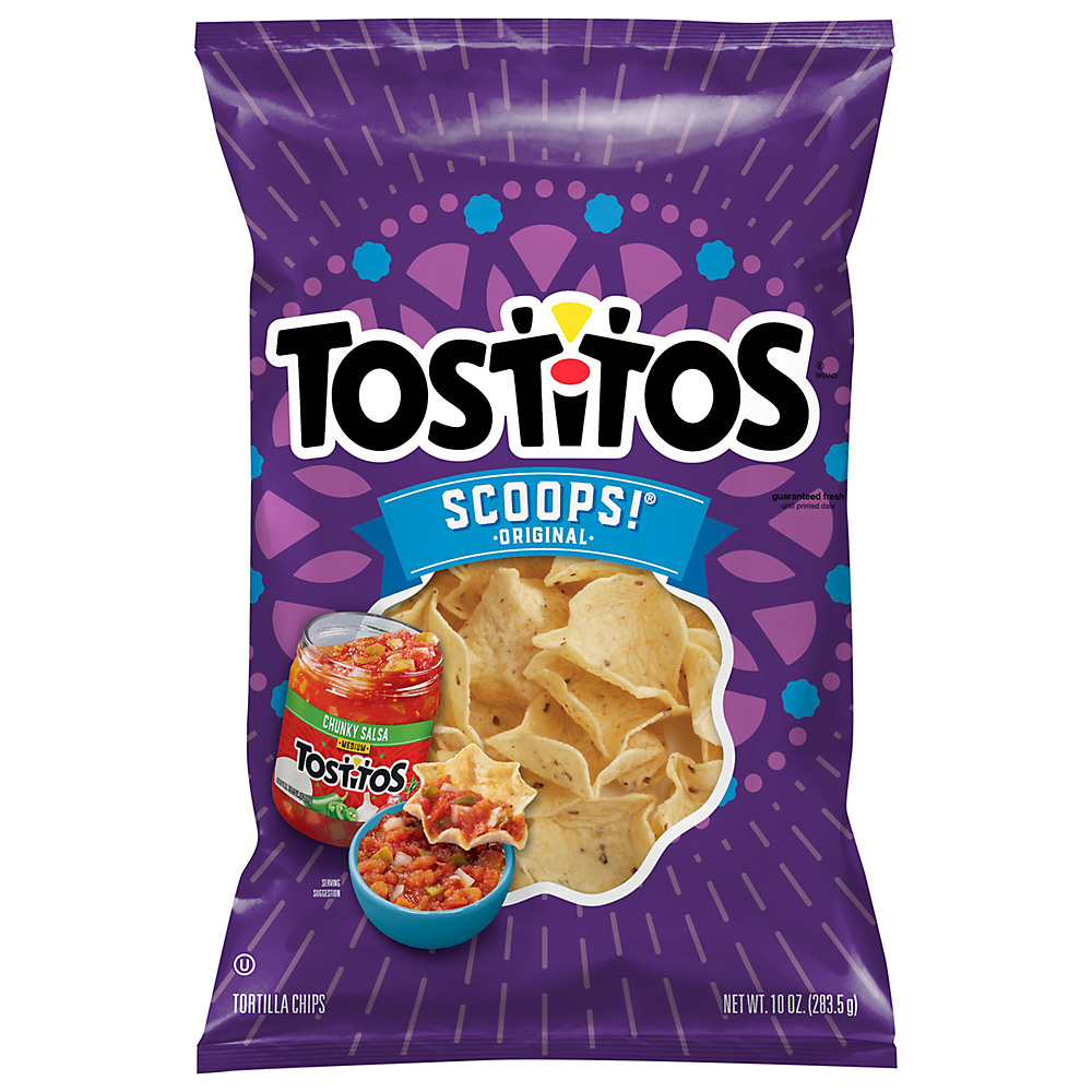 Calories in Tostitos Scoops! Tortilla Chips, 10 oz
