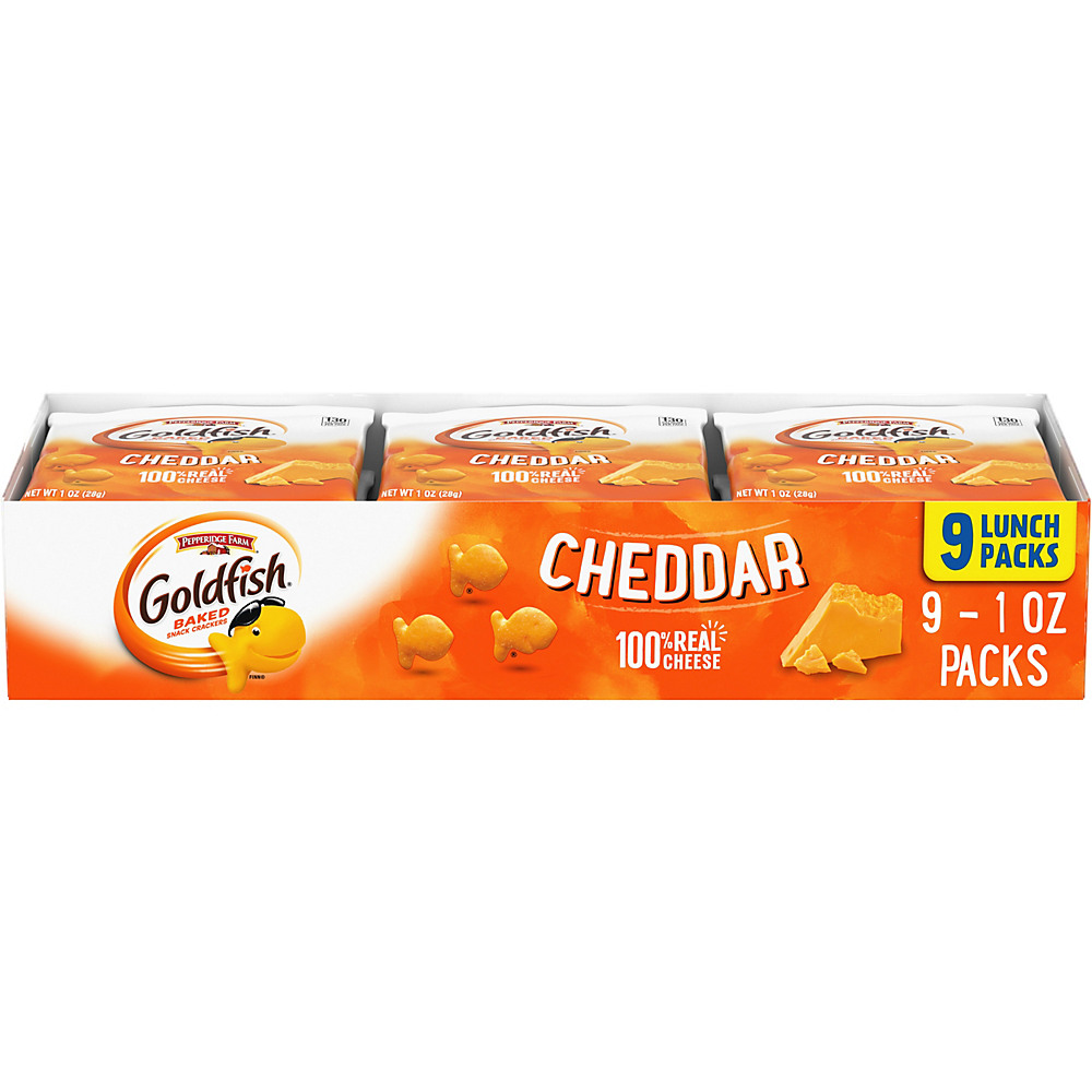 Calories in Pepperidge Farm Goldfish Cheddar Baked Snack Crackers Multipack, 9 ct