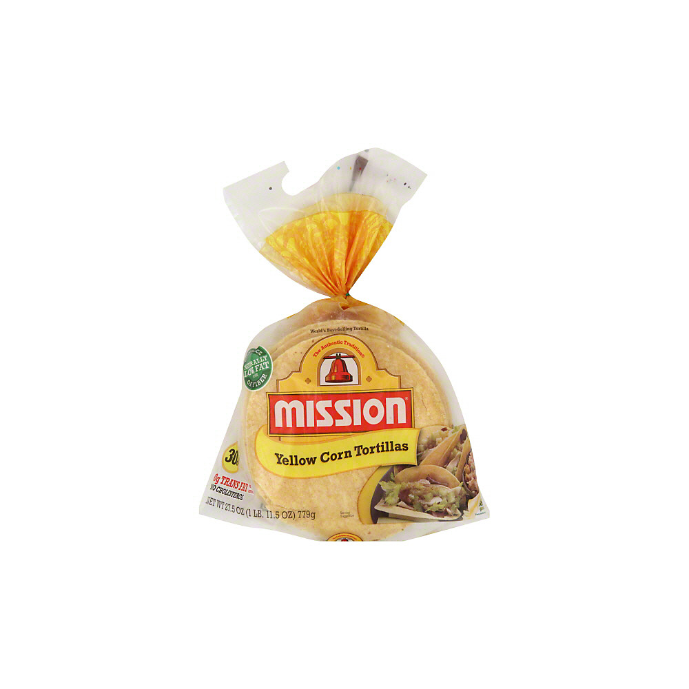 Calories in Mission Super Soft Yellow Corn Tortillas, 30 ct