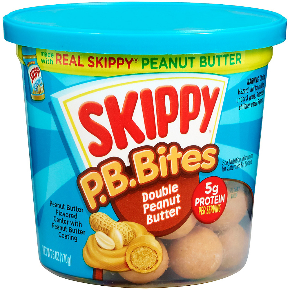 Calories in Skippy Double Peanut Butter PB Bites, 6.00 oz