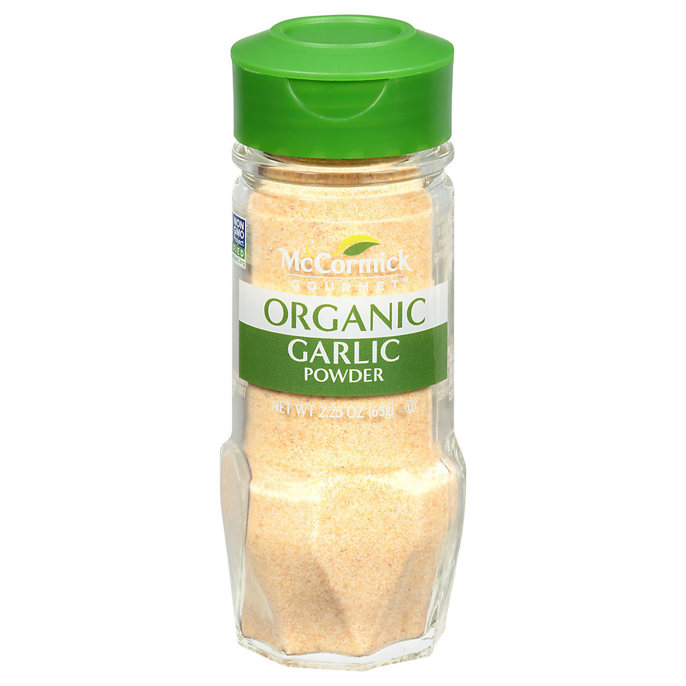 Calories in McCormick Gourmet Organic Garlic Powder, 2.25 oz