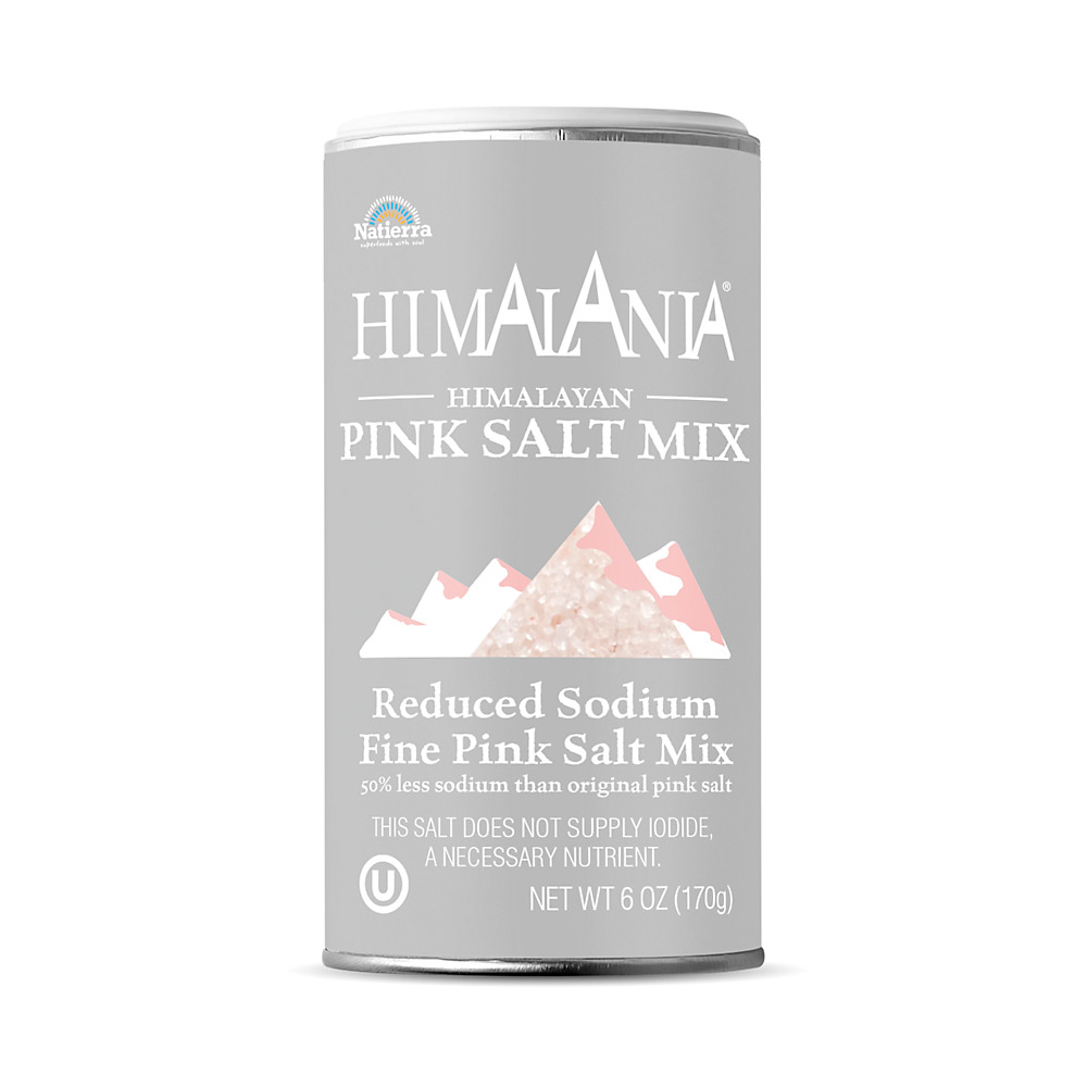 Calories in Natierra Himalania Himalayan Fine Pink Salt Reduced Sodium Mix Shaker, 6 oz