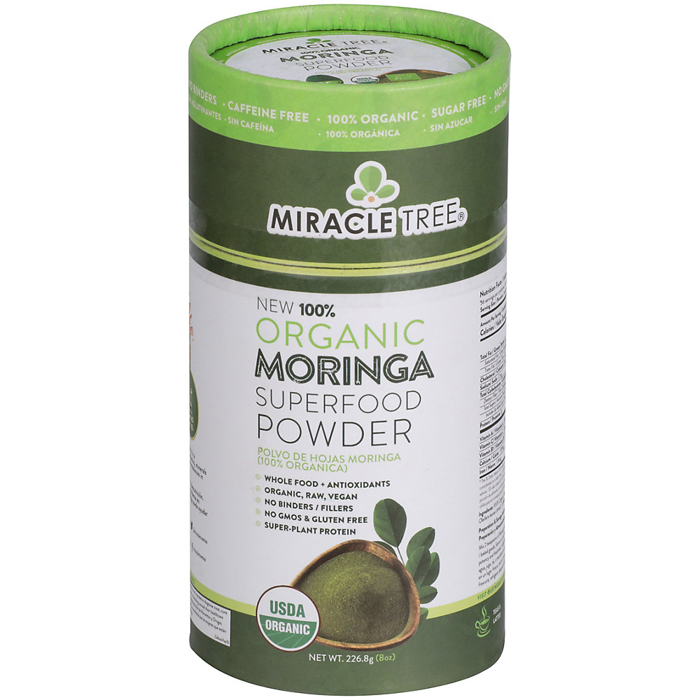 Calories in Miracle Tree Organic Moringa Superfood Powder, 8 oz