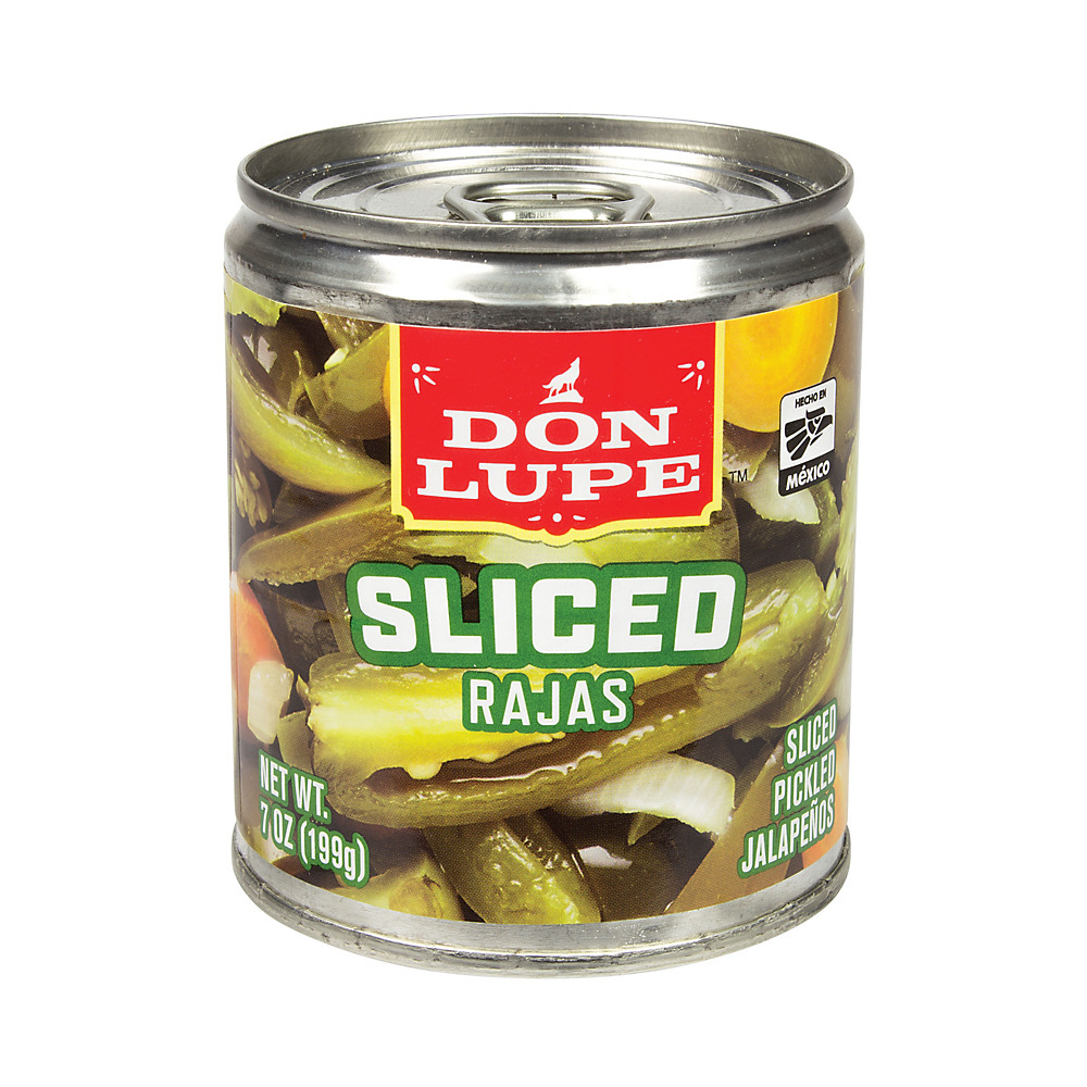 Calories in Don Lupe Pickled Sliced Jalapenos, 7 oz