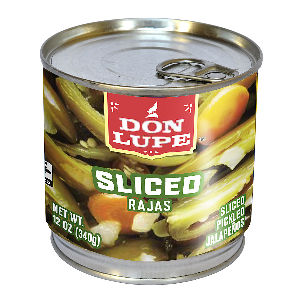 Calories in Don Lupe Pickled Sliced Jalapenos, 12 oz