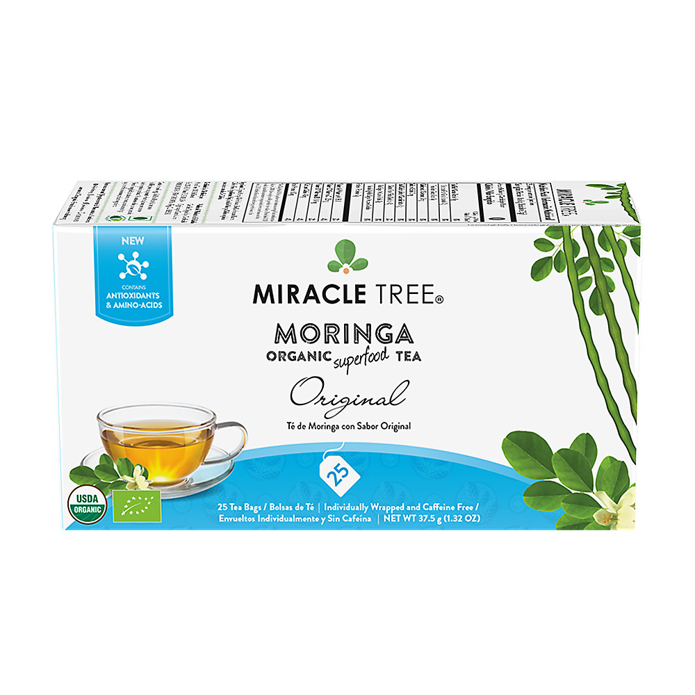 Calories in Miracle Tree Original Moringa Organic Tea, 25 ct
