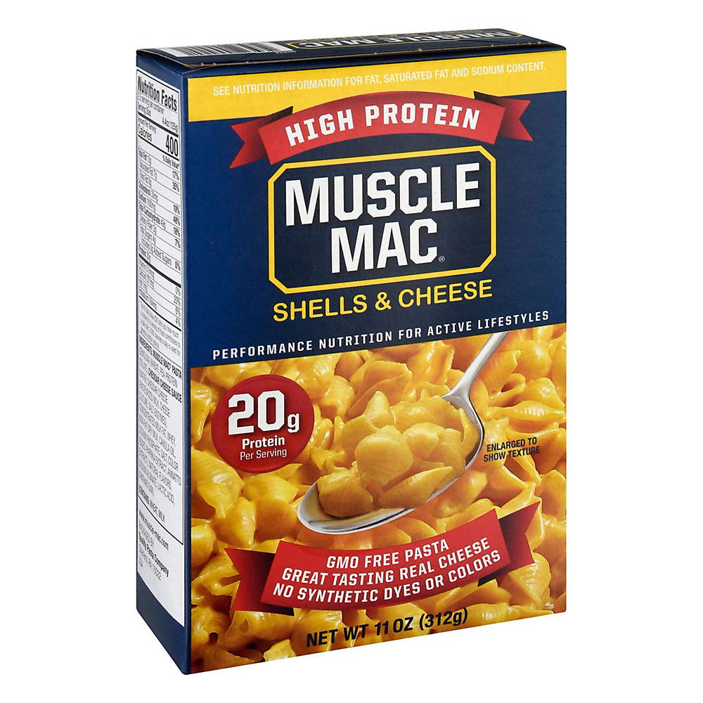 Calories in Muscle Mac High Protein Shells And Cheese, 11 oz