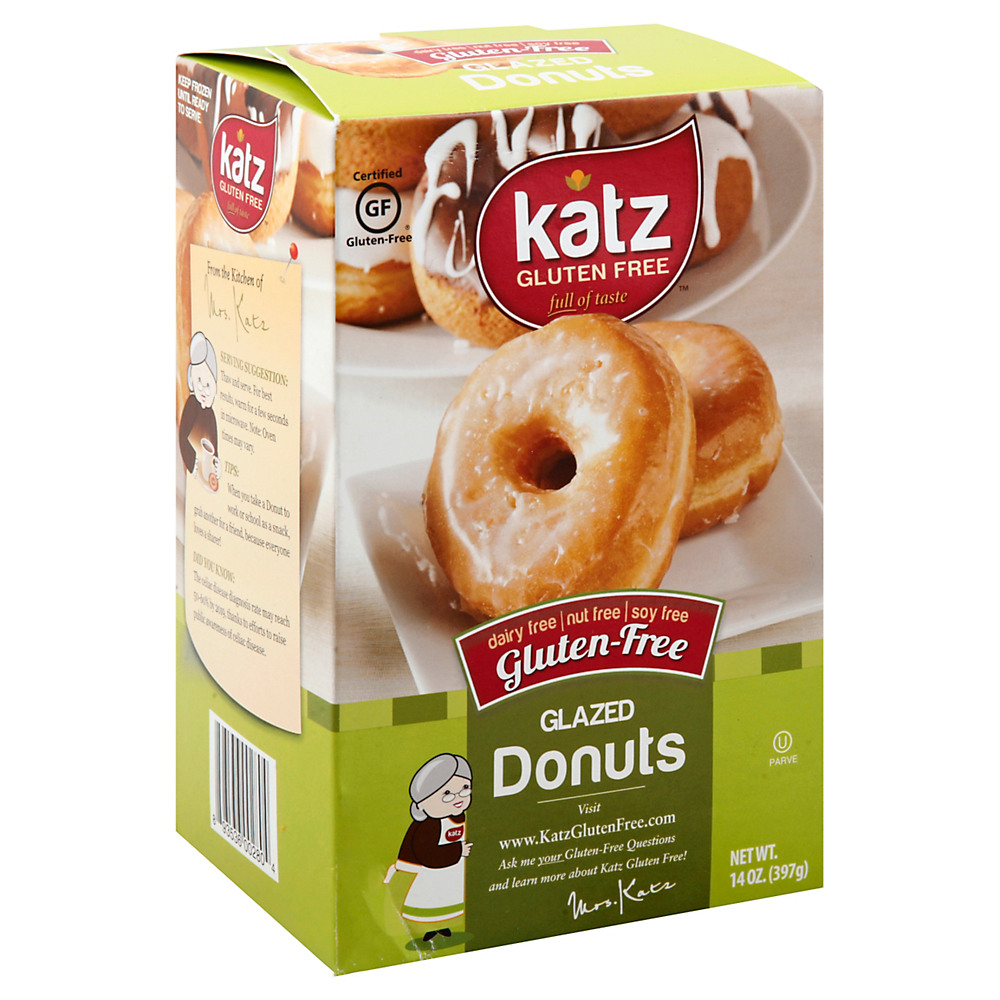 Calories in Katz Gluten Free Glazed Donuts, 14 oz