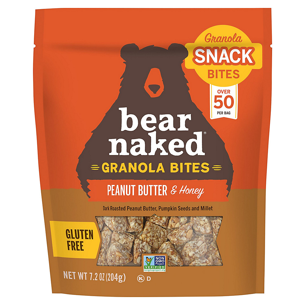 Calories in Bear Naked Granola Bites Peanut Butter and Honey, 7.2 oz