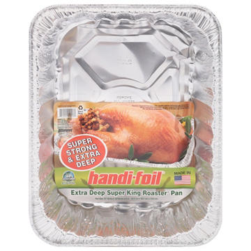 Handi-Foil Extra Deep Super King Roaster Pan, 17.1" x 12.6" x 4"