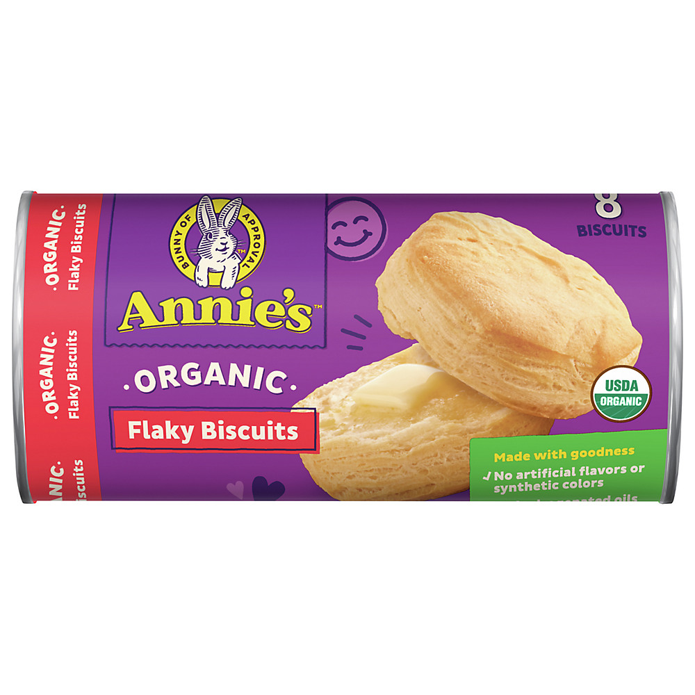 Calories in Annie's Homegrown Organic Flaky Biscuits, 8 ct