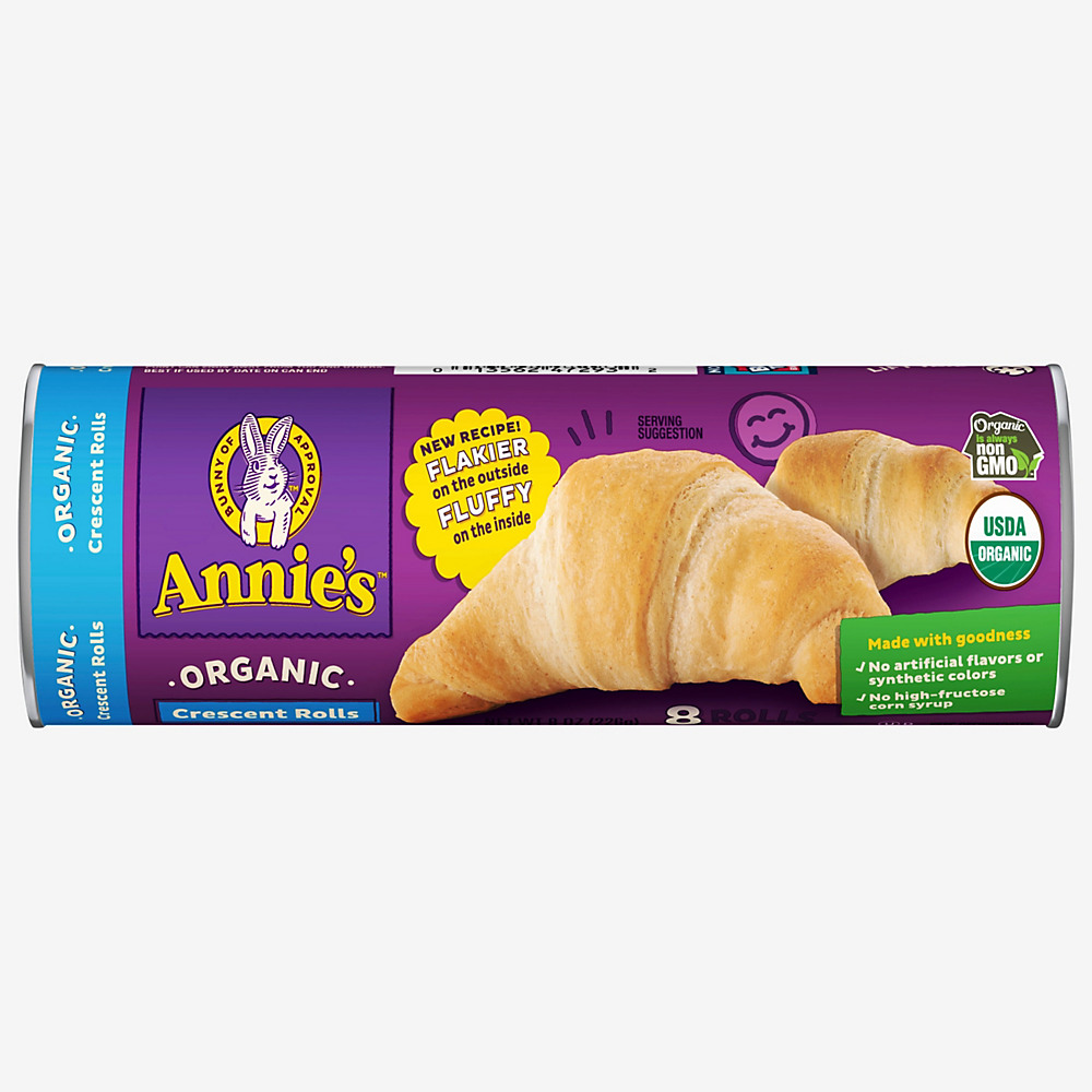 Calories in Annie's Homegrown Organic Crescent Rolls, 8 ct
