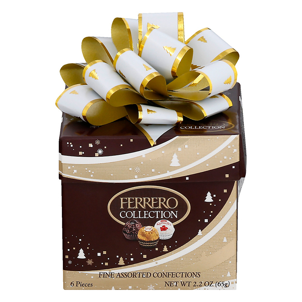 Calories in Ferrero Collection Fine Assorted Confections Holiday Gift Cube, 2.2 oz, 6 ct