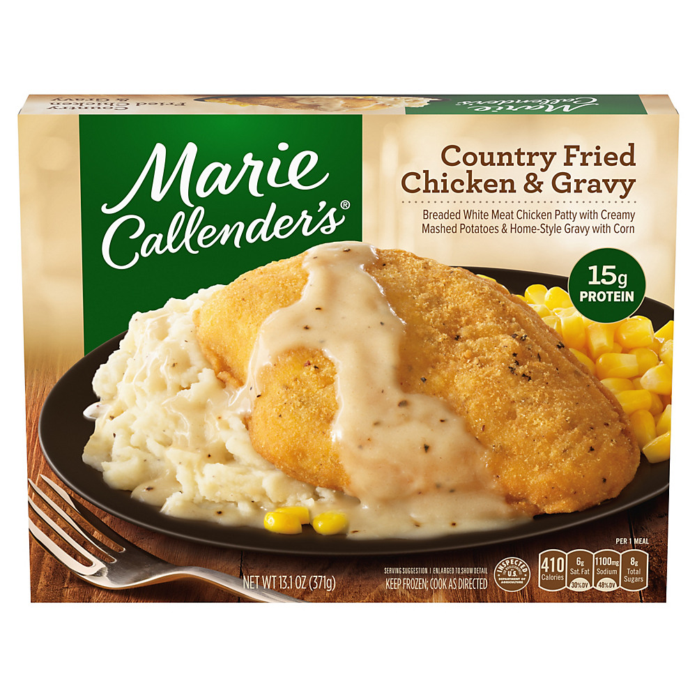 Calories in Marie Callender's Country Fried Chicken & Gravy, 13.1 oz