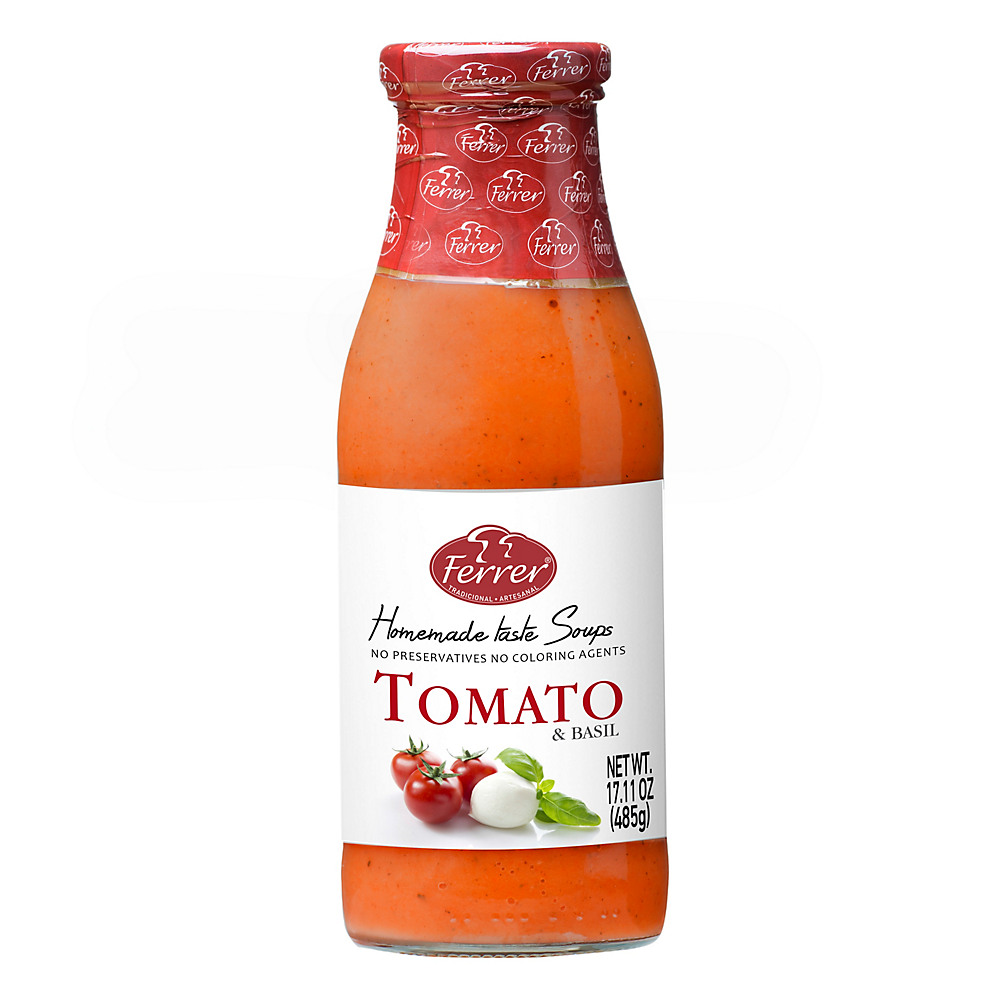 Calories in Ferrer Tomato Soup with Basil and Olive Oil, 16.3 oz