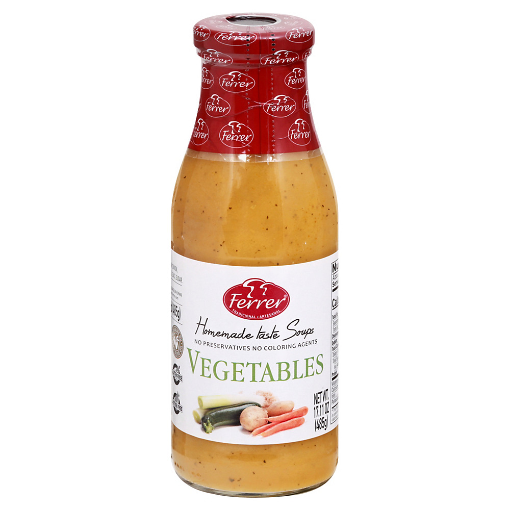 Calories in Ferrer Vegetable Soup with Olive Oil, 16.3 oz